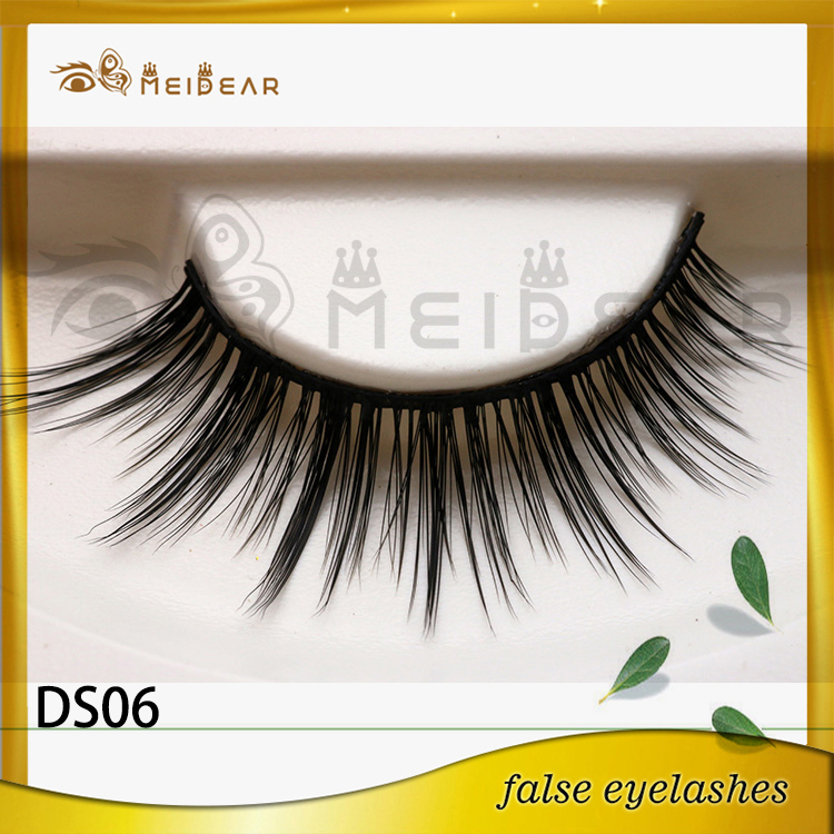 Factory wholesale private label silk eyelashes  professional